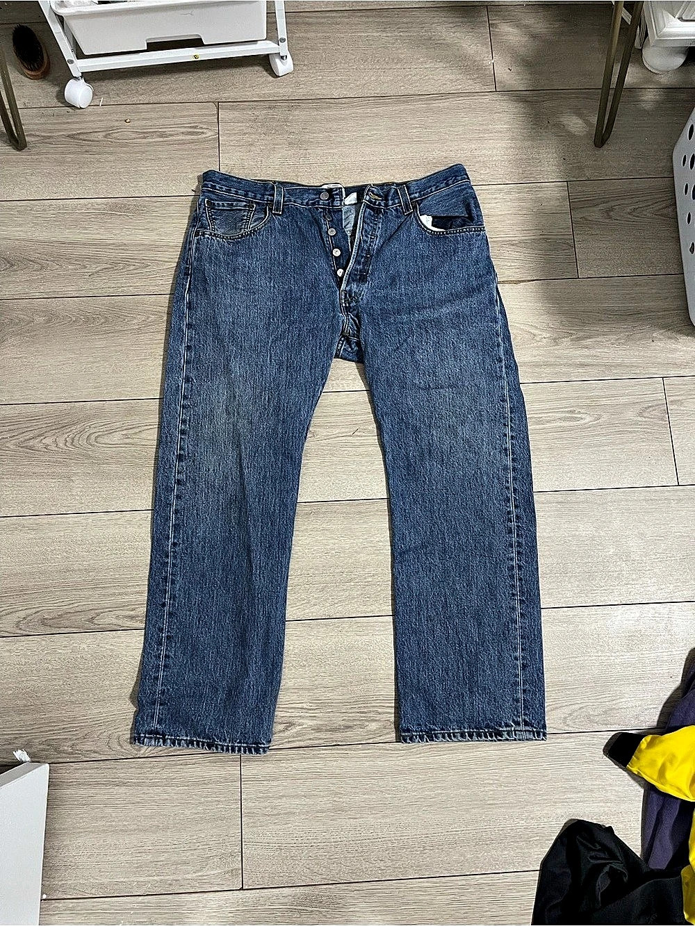 Levi's 501 Original Fit Jeans Original Fit Straight Leg Jeans Blue Waist 32